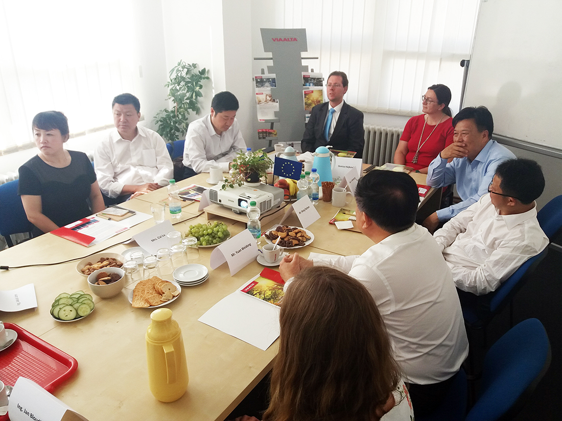 Delegace z provincie Hubei na VIA ALTě